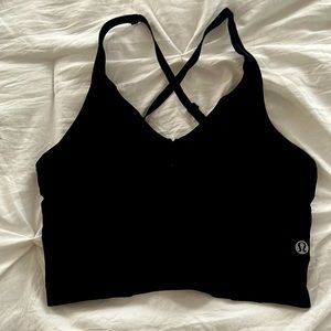 Lululemon xs black sports bra used